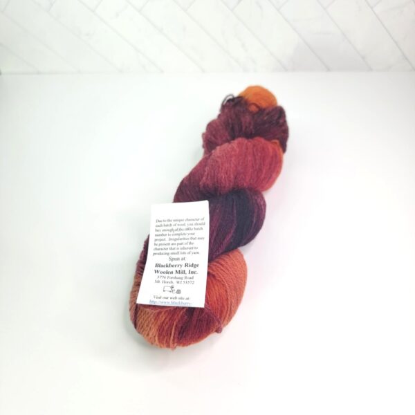 Blackberry Ridge Mohair Blend Light Fingering/Lace Weight in Firecracker