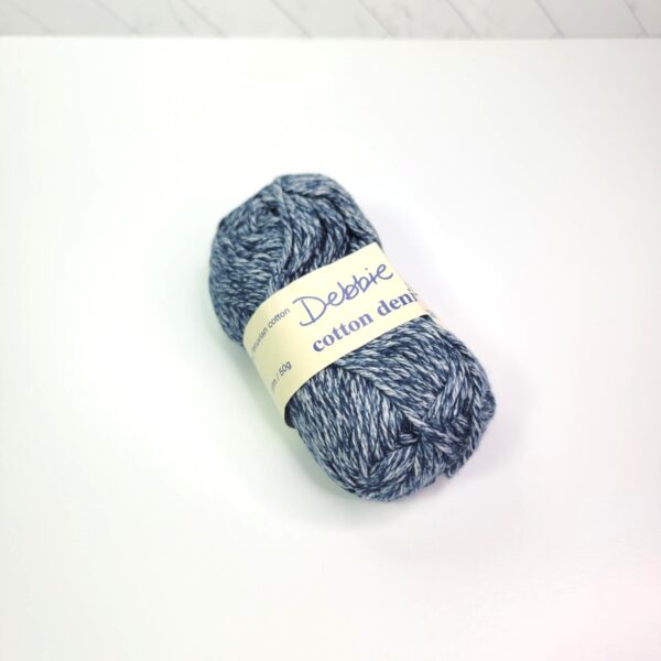 Image of Debbie Bliss Cotton Denim Aran in 14503 Dark Blue Denim
