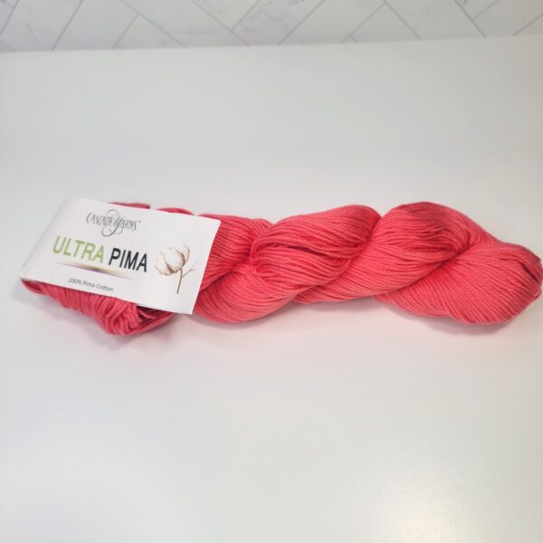Cascade Yarns Ultra Pima in 3767 Deep Coral