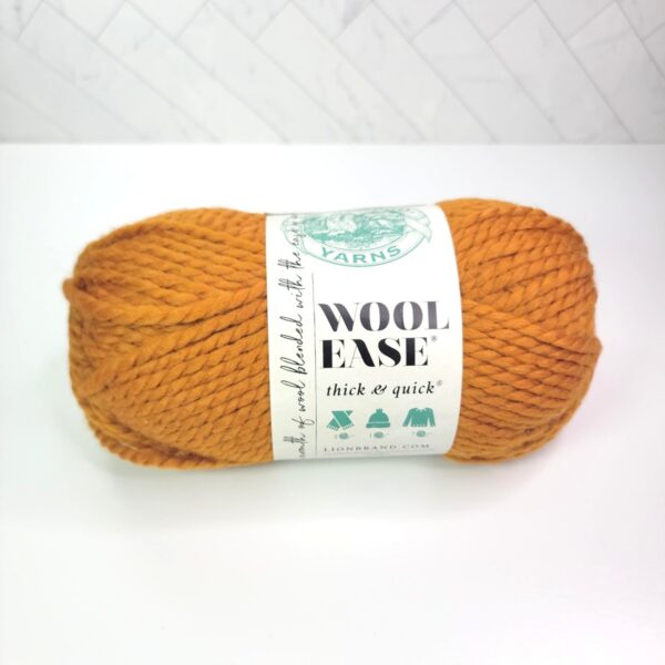 Image of Lion Brand Wool-Ease Thick and Quick Solids in 189 Butterscotch