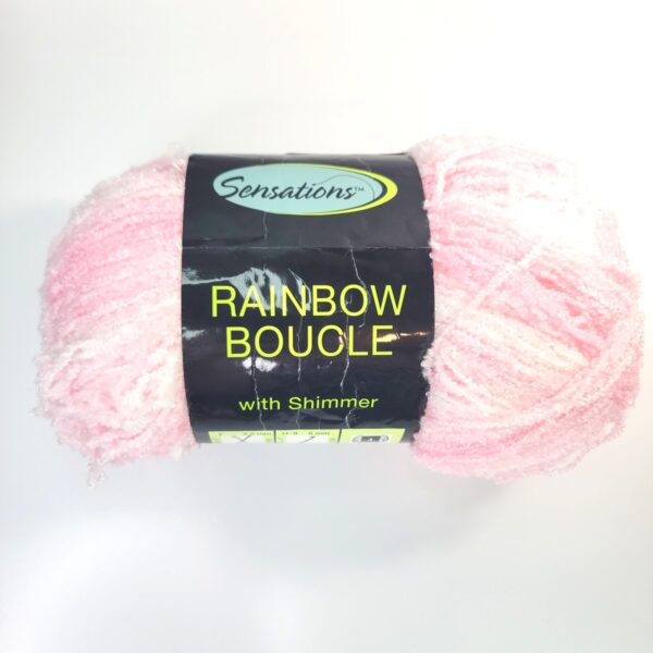 Image of Jo-Ann Sensations Rainbow Boucle with Shimmer in RB-08 Pink